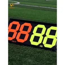 Cartão de mudança de futebol, dois dígitos, quatro dígitos, dupla face, Manual, equipamento de árbitro de competição de