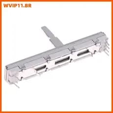 Potenciômetro Deslizante WVIP 60mm DJM 350 400 600 700 800 DJ Mixer Push Fader Substituição BR