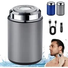 Mini Barbeador Elétrico, Barbeador Elétrico Portátil, Barbeador Elétrico de Bolso para Homens, Barbeador Elétrico Recarr