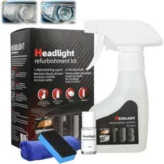 Botou 2026 Kit de Restauração de Faróis Automotivos Aprimorado, Kit de Limpeza e Restauração de Faróis de Carro com Spra