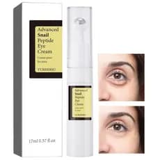 Creme para a Área dos Olhos com Peptídeos de Caracol, 73% de Mucina de Caracol e 2% de Nicotinamida para Olheiras, Incha