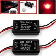 [glb] Veículo Carro GS-100A LED Luz De Parada De Freio Strobe Flash Módulo Controlador Caixa BR