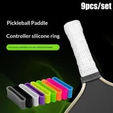 [glb] 9 Pçs/Set Pilhabol Paddle Raet Grip Bands Raquete De Tênis Protege Anti-Derrapante Silicone Overgrip Anel Alça Fec