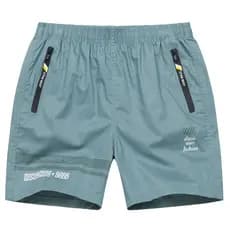 Moda verão masculino puro algodão praia calças quarto Shorts soltos calças de pijama casa lazer esportes bolso zíper