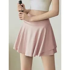 Lan padrão Anti-reflexo saia de tênis feminino verão fino Shorts esportivos mais magro olhar Yoga Badminton Fitness saia