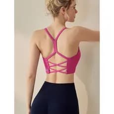 Lanwen linda volta tudo-em-um copo roupa interior esportiva feminina de alta intensidade à prova de choque reunião Yoga