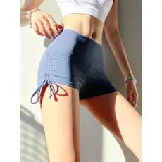 Lan padrão cordão esportes Shorts feminino magro correndo treinamento Yoga calças verão mais magro olhar exterior Wear H