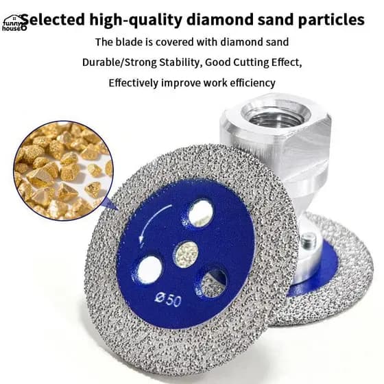 FUN M14 Serra De Diamante Com Flange Removível Disco De Corte Turbo Para Granito Mármore Cerâmica Concreto Moagem Escult
