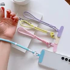 Diversão Moda Simples Doce Cor Cordão Do Telefone Móvel Pulseira Ajustável Corrente Universal Anti-Perdido Chaveiro Cint
