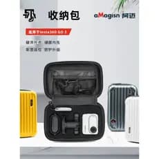 Um aMagisn Amai adequado para Insta360 GO3 Bolsa de armazenamento pequena 360GO3s Acessórios de proteção protetora