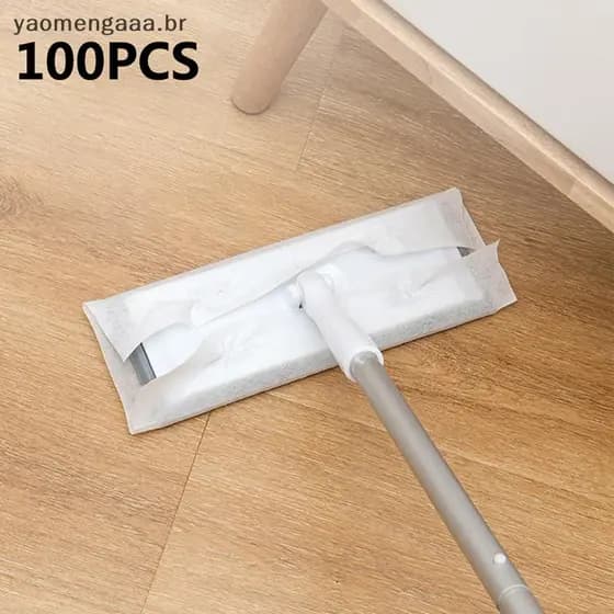 [yaoaa] 100 Unidades De Papel Eletrostático Descartável Para Remoção De Poeira , Pano De Limpeza Cozinha Doméstica , Úmi