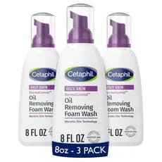 Cetaphil Pro Espuma de Limpeza Facial Removedora de Oleosidade, Fórmula Sem Fragrância Adequada para Pele Sensível, 8 On