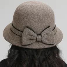 Outono inverno senhoras chapéu versão coreana Casual lã chapéu superior feminino mãe quente bacia chapéu de meia-idade i