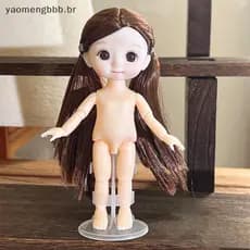 [yaobb] 1 PCS 16 Cm Boneca Com Expressões Diferentes , Fofo 1/8 , 13 Articulações Móveis Brinquedo De Menina COD