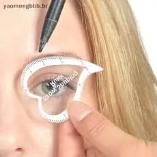 [yaobb] 1 Pcs Régua De Pingue-Pongue Modeladora De Sobrancelha Desenho Rápido De 1 Minuto Design Ferramenta Fácil Microd