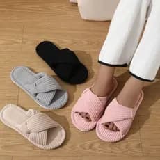 | slippers | ✲Chinelos estilo transfronteiriço aberto primavera outono estilo casa antiderrapante fundo plano estilo cas