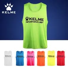 KELME KELME KELME Colete de malha para treinamento de futebol infantil contra uniforme Colete de equipe