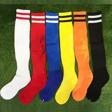 Crianças adulto meias de futebol branco azul preto vermelho laranja meias de cor sólida engrossado toalha inferior bola