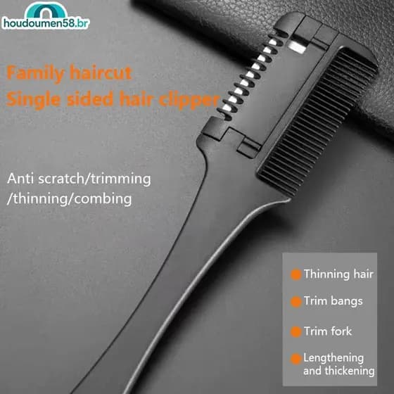 HOUDO 1 Pcs Pente De Corte De Cabelo Bla Lidar Com Escovas Navalha Trimmin Ferramentas De Estilo De Salão De Cabeleireir