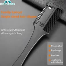 HOUDO 1 Pcs Pente De Corte De Cabelo Bla Lidar Com Escovas Navalha Trimmin Ferramentas De Estilo De Salão De Cabeleireir