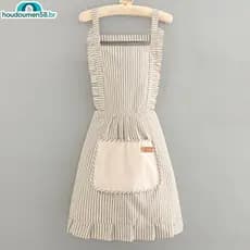 HOUDO 1Pc Simples Sem Mangas Avental Cozinha Doméstico Poliéster Cozinhar Com Poeta Roupas Proteção Para Barbeiro Pintor