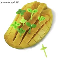 NWBR 8 Pçs/set Garfo De Frutas Toothpi Folhas Decoração Lancheira Bento Acessórios Geléia