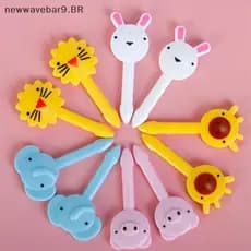 NWBR Animal Fazenda Garfo De Frutas Mini Desenhos Animados Crianças Sna Bolo Sobremesa Comida Fruta Pi Geléia