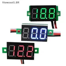 FCBR Mini 0.36 Polegada DC4.5V-30V Digital Vermelho Verde Azul LED Painel De Exibição Medidor Tensão Voltímetro Testador