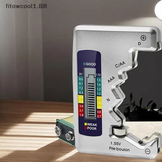 Testador De Baterias FCBR , Botão Universal De Capacidade Digital Para Lithum N/AAA/CAA/D/1.5V , De Célula , Alegria BT1