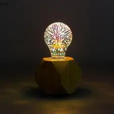 [QYA] Lâmpada LED De Decoração 3D E27 6W 85-265V Vintage Estrela Fogos De Artifício BR