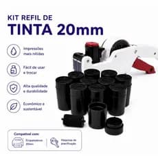 Refil de Tinta para Etiquetadora – Kit 5, 10, 20 e 30 Unidades | Fácil Instalação