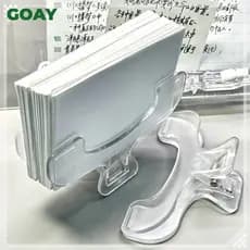 Clipes De Livro Fixos Simples De Madeira , Suporte De Página Transparente Fosco Para Ferramenta De Leitura , Clipe De Me