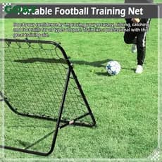 Madeira 100x100CM Kiba Goleiro Futebol Rebote Net 20 Cordas Elásticas Prática De Alvo Gol Treinamento fameing