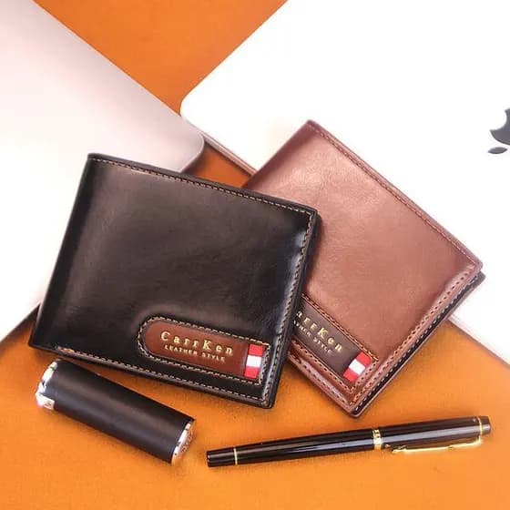 | carteira masculina original | carteira masculina pequena 【carteira masculina couro】 ♭Cross-Border 2024 novo estilo car