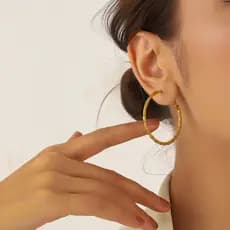 | 【cartelas de brincos feminino】 | kit brinco aço inoxidável ☝Brincos de corda de cânhamo de ouro 18k de aço inoxidável