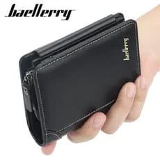 Carteira fina da moda europeia americana Baellerry masculina