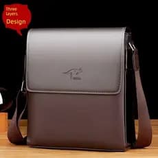 Bolsa masculina Casual de couro genuíno de alta qualidade novo estilo