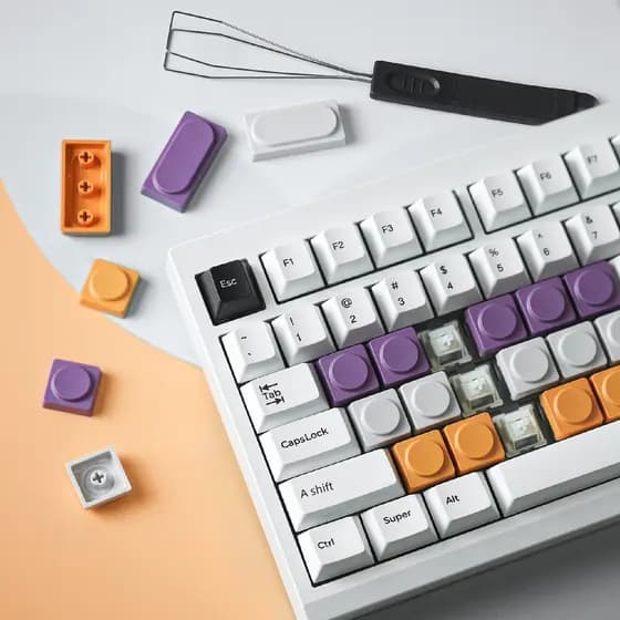 Hahu externo cruz núcleo quadrado baixo eixo teclado mecânico keycap sublimação keycap interruptor de teclado personaliz