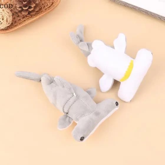[YMC] 18cm Bonito Pelúcia Tubarão Martelo Brinquedo Macio Animal Chaveiro Para Presentes De Aniversário Boneca Presente