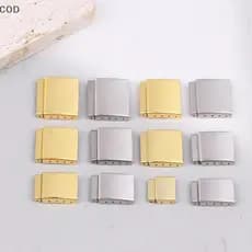 [YMC] 1 Peça Prateado/Dourado 12-22MM Pulseira De Relógio De Aço Extensor Extensão De Fecho Com Alça De Passo Acessório