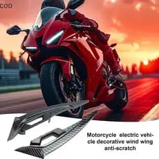 [YMC] 1 Par De Winglets Para Motocicleta , Spoiler Lateral Dianteiro , Conjunto De Asa Aerodinâmica De Vento Fixa , Aces