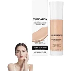 Base de Maquiagem Luxe para Mulheres, Base de Maquiagem Luxe que Muda de Cor, Tom Claro a Médio, Base que Muda de Cor, L