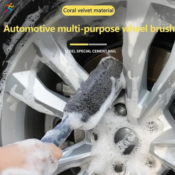 AOR Escova De Limpeza Microfibra Lavagem Roda Detalhando Cubo Do Pneu Carro Alça Longa Ferramenta Para Tronco Motociclet