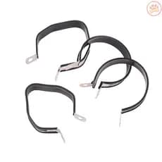 Carro Motocicleta 60.5mm Escape 51mm Silenciador Universal Círculo Fixo Suporte De Fibra Carbono Braçadeira Anel Braet Q