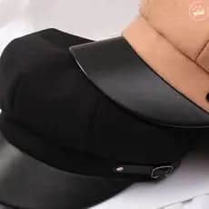 Carro Boina Vintage Jornaleiro Chapéu Ajustável Outono Inverno Octogonal De Lã Macia Para Mulheres Boinas Pintor Boné Qu