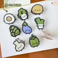 Carro 9 Pçs Bonito Fruta Dos Desenhos Animados Saco De Comida Clipes Decoração Clipe De Vedação Nota PP Para Estudantes