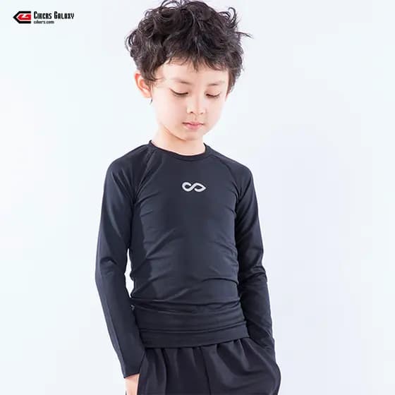 Saike collants crianças fina primavera outono quente respirável basquete futebol correndo esportes de Fitness roupas de
