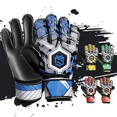 Luvas de goleiro de futebol com proteção para os dedos, resistente ao desgaste, luvas de látex espessadas, competição de