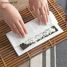 Sha DIY Sushi Rolo Esteiras Lavável Reutilizável De Molde Esteira Comida Rolando Arroz Bolo Almofada BR
