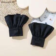 Sha Chiffon Flare Decorativo Punhos Falsos Acessórios Para Arte Em Unhas Adereços Fotografia BR